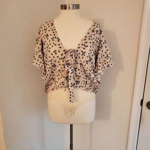 FREE PEOPLE FLORAL BODYSUIT SIZE LARGE